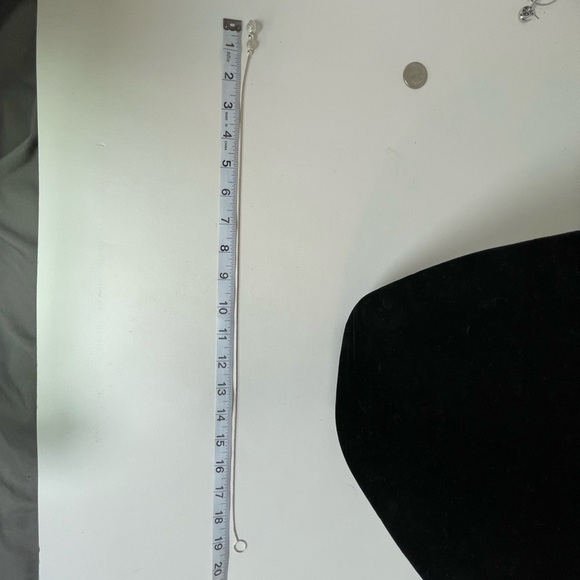 Elegant Silver Double Mesh Ball Lariat Necklace stamped 925 Silver - Picture 9 of 10